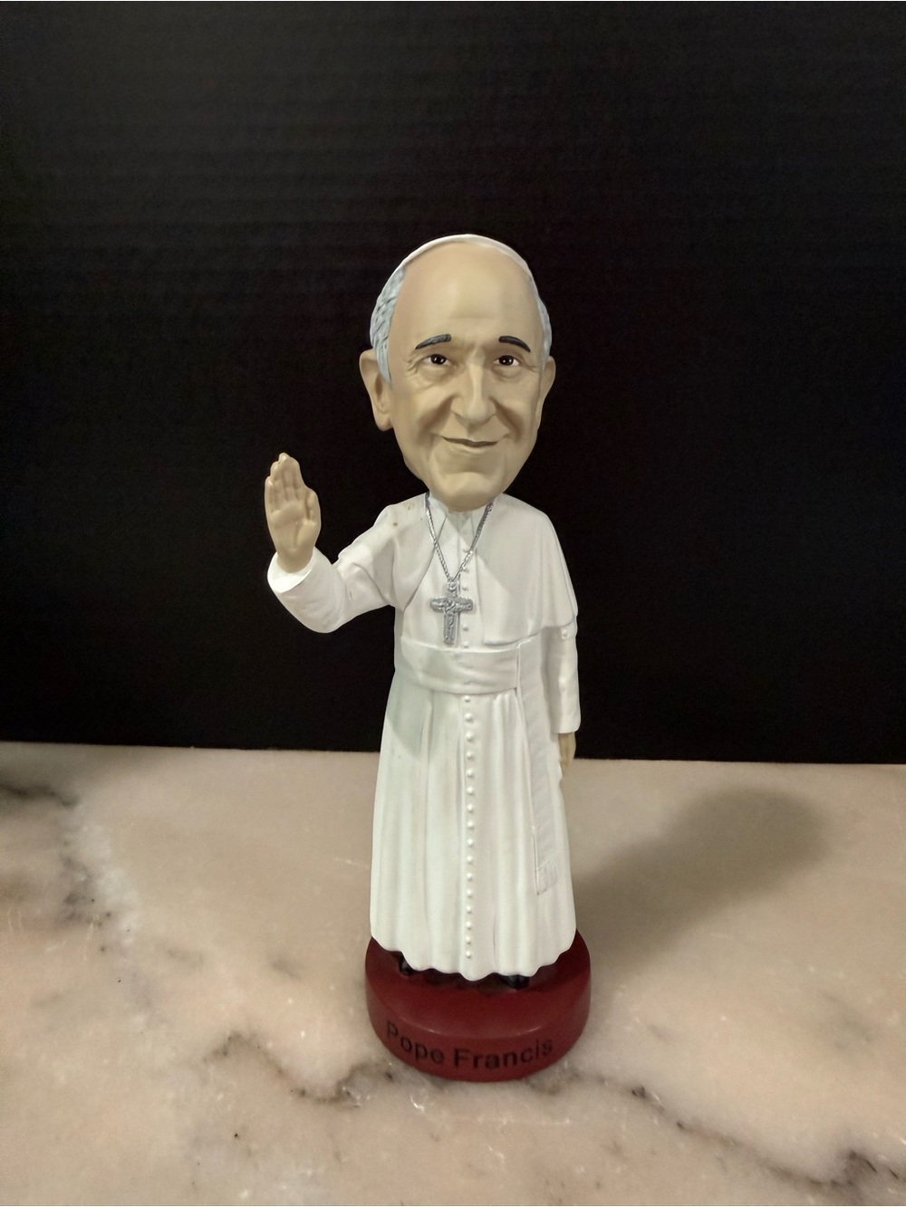 Royal Bobbles Pope Francis bobblehead 8” heavyweight polyresin